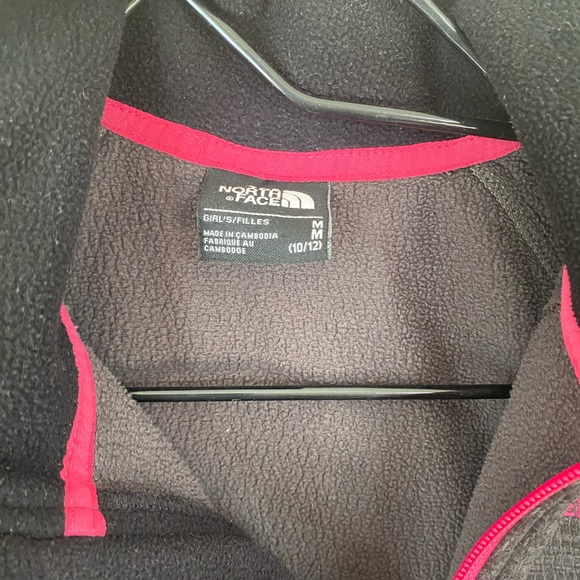 The North Face Girls Grey/black Jacket,size medium, 10/12 - Picture 4 of 6
